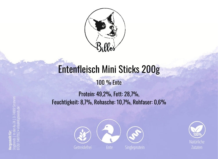 Entenfleisch Mini Sticks 200g