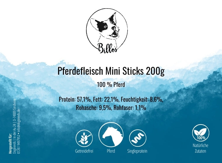 Pferdefleisch Mini Sticks 200g