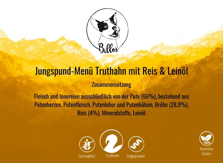 Jungspund Truthahn mit Reis & Leinöl