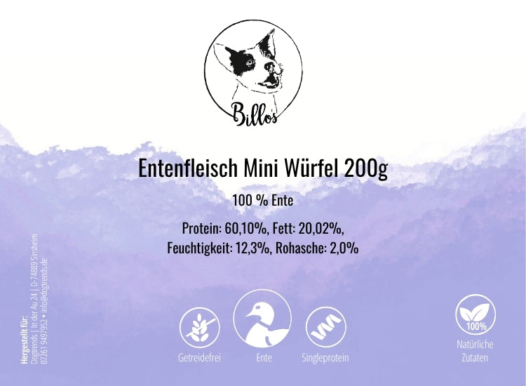 Entenfleisch MINI Würfel 200g
