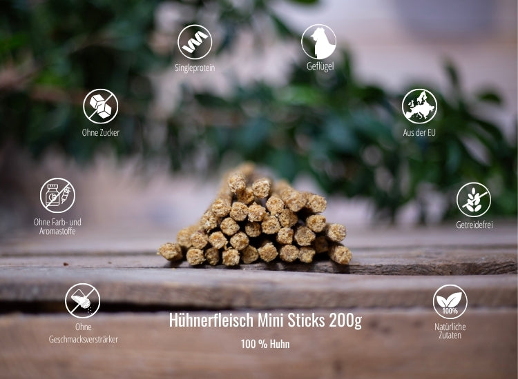 Hühnerfleisch Mini Sticks 200g