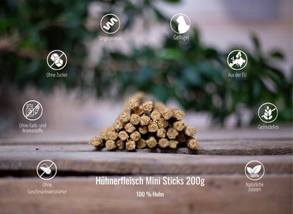Hühnerfleisch Mini Sticks 200g