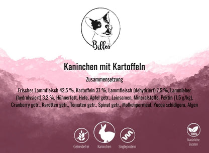 Kaninchen mit Kartoffeln