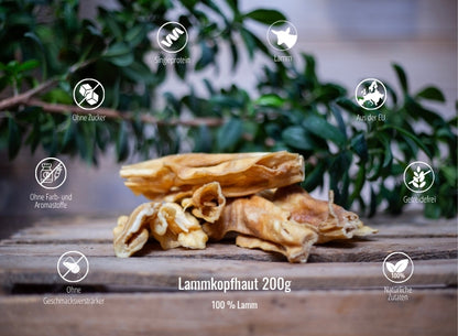 Lammkopfhaut 200g