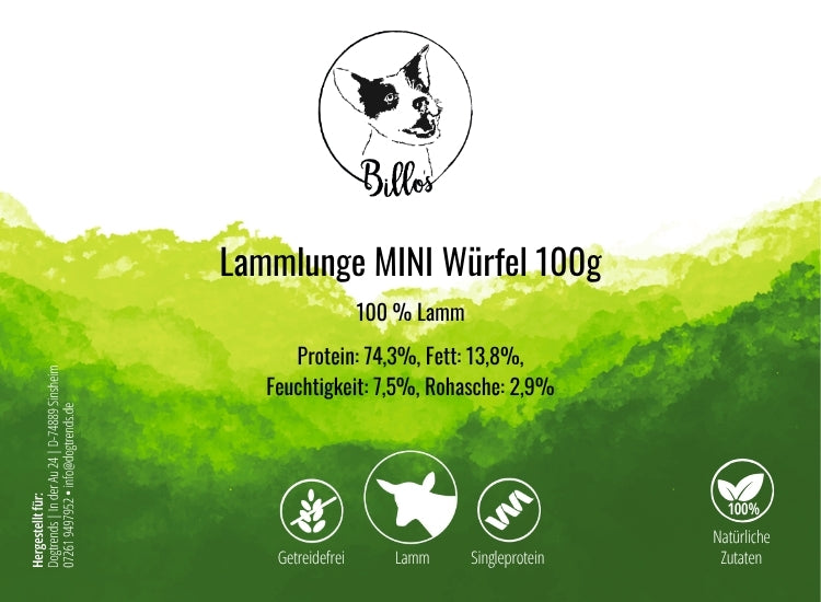 Lammlunge MINI Würfel 100g