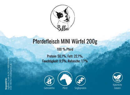 Pferdefleisch MINI Würfel 200g
