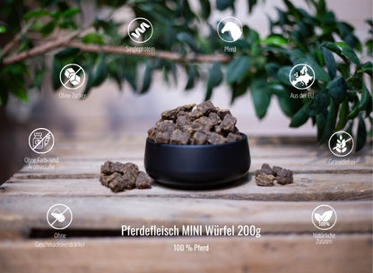 Pferdefleisch MINI Würfel 200g