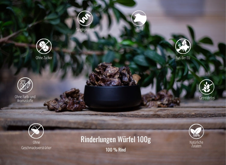 Rinderlungen Würfel 100g