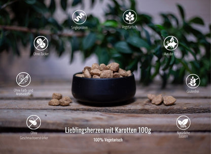 Lieblingsherzen mit Karotten 100g