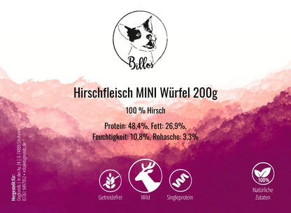 Hirschfleisch MINI Würfel 200g