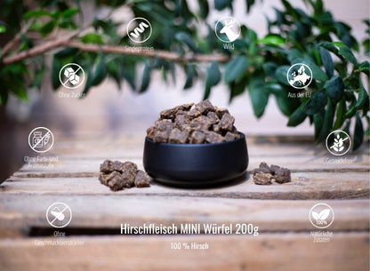 Hirschfleisch MINI Würfel 200g