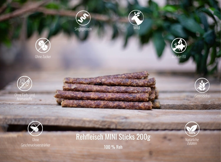 Rehfleisch Mini Sticks 200g