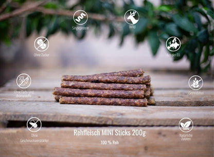 Rehfleisch Mini Sticks 200g