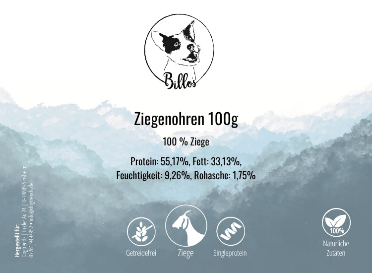Ziegenohren 100g